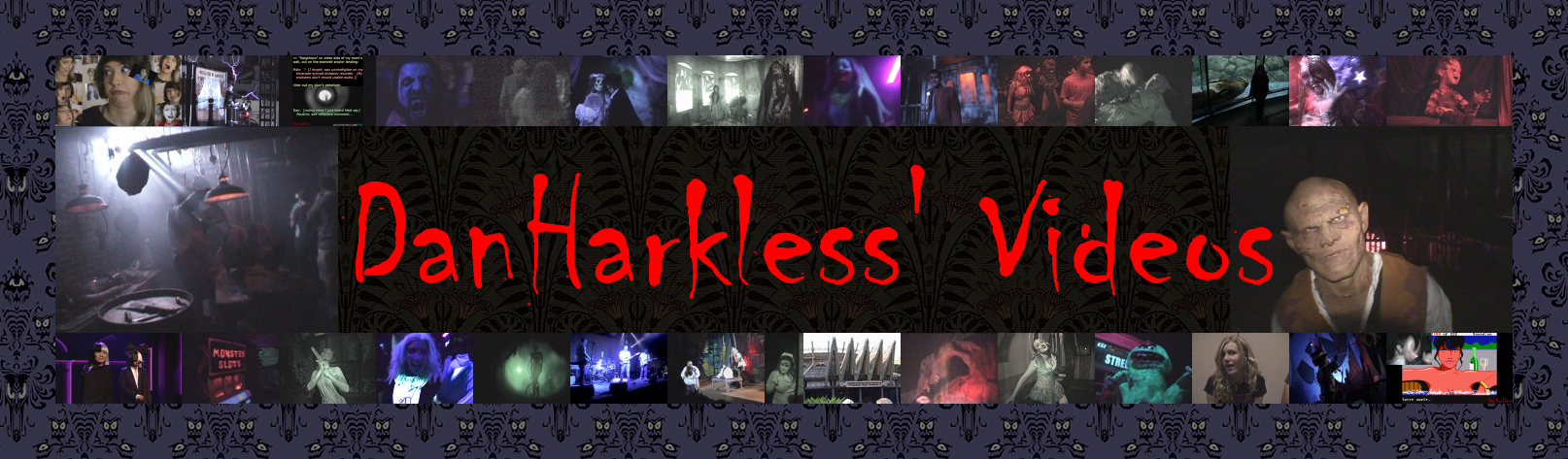 DanHarkless' YouTube channel: video thumbnail collage