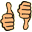 thumbs up and down