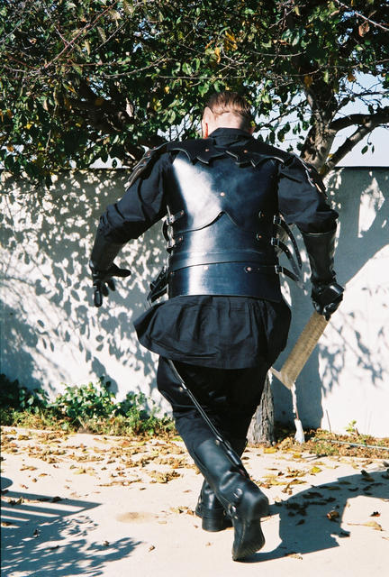 me in Orc costume: rear view