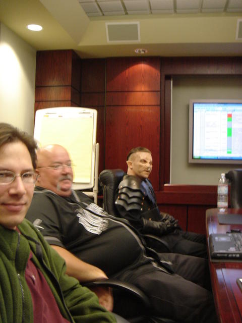 me in Orc costume: at work