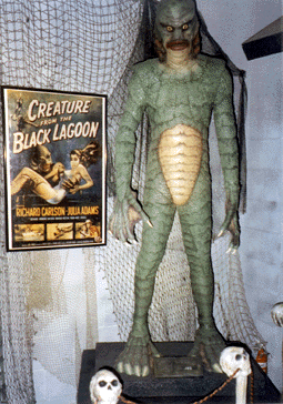 Creature From The Black Lagoon figure in museum