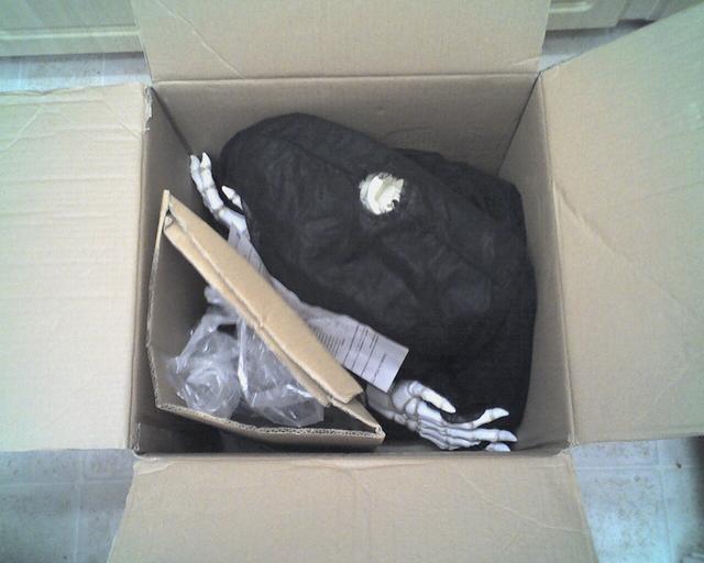 6 Foot Spooky Skeleton in box