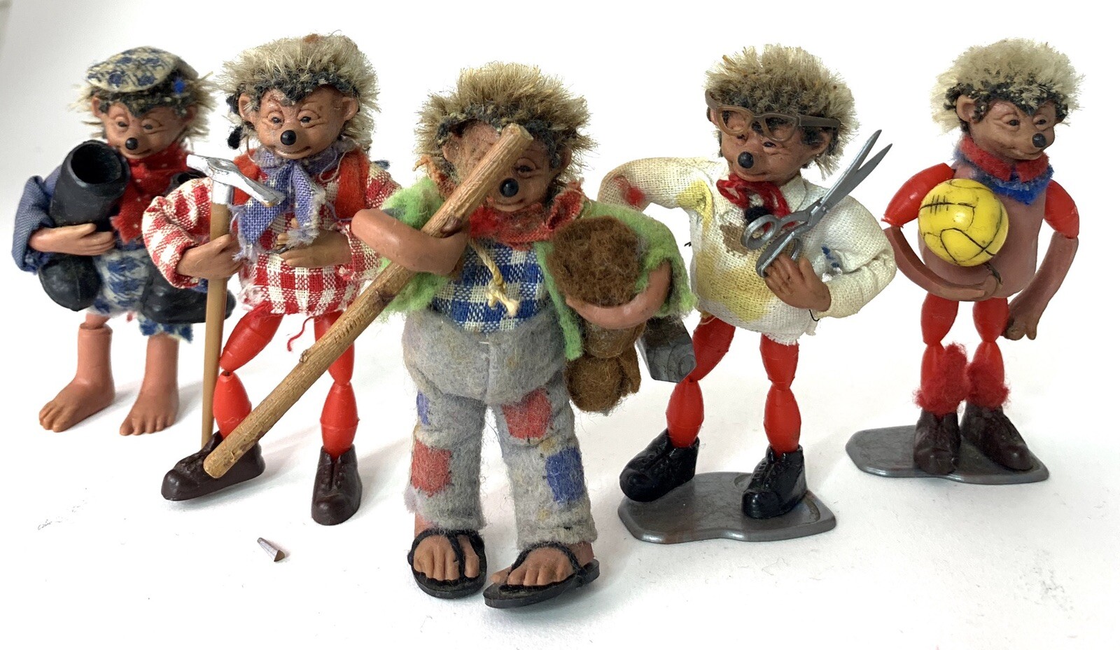 5 Original Peter Figuren hedgehog figurines